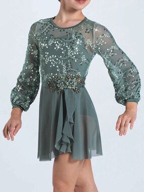Weissman Green Dress Dance Costume
